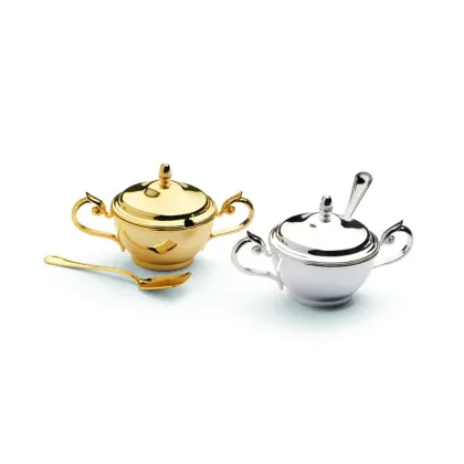 Picture Luxurious Chinelli sugar bowl - silver and copper version