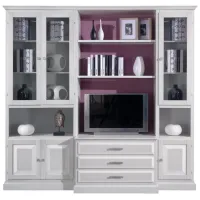 Zdjęcie Przepiękny regał z 3 szufladami, 6 drzwiami i 8 półkami - Zanini