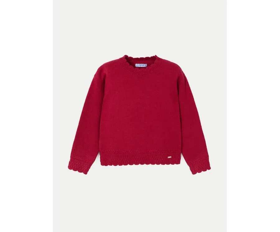 obrazek 1 Mayoral Sweter 4355 Czerwony Regular Fit