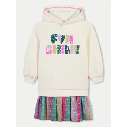 Zdjęcie Billieblush Sukienka dzianinowa U20502 Beżowy Loose Fit