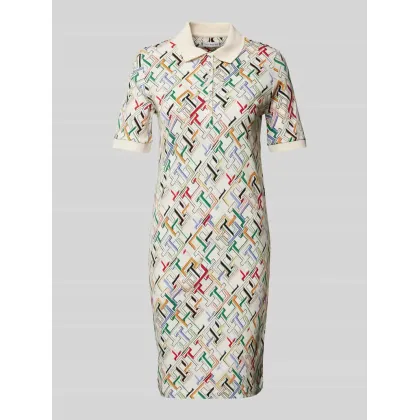 Zdjęcie Sukienka polo z nadrukiem z logo na całej powierzchni