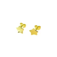 Picture Gold star-shaped earrings