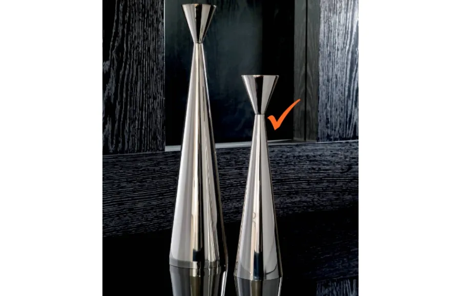 obrazek 1 Klasyczny świecznik z mosiężnego niklu