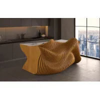 Picture Designer counter made of plywood