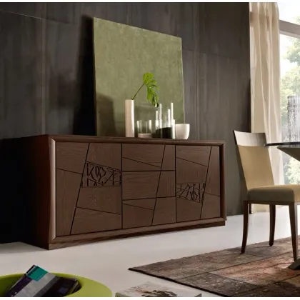 Zdjęcie Włoska drewniana komoda w nowoczesnym wydaniu