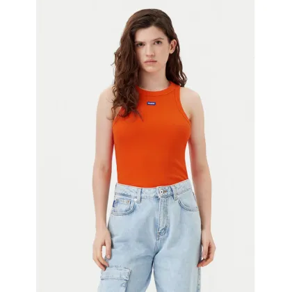 Zdjęcie HUGO Top Easy 50508857 Pomarańczowy Slim Fit