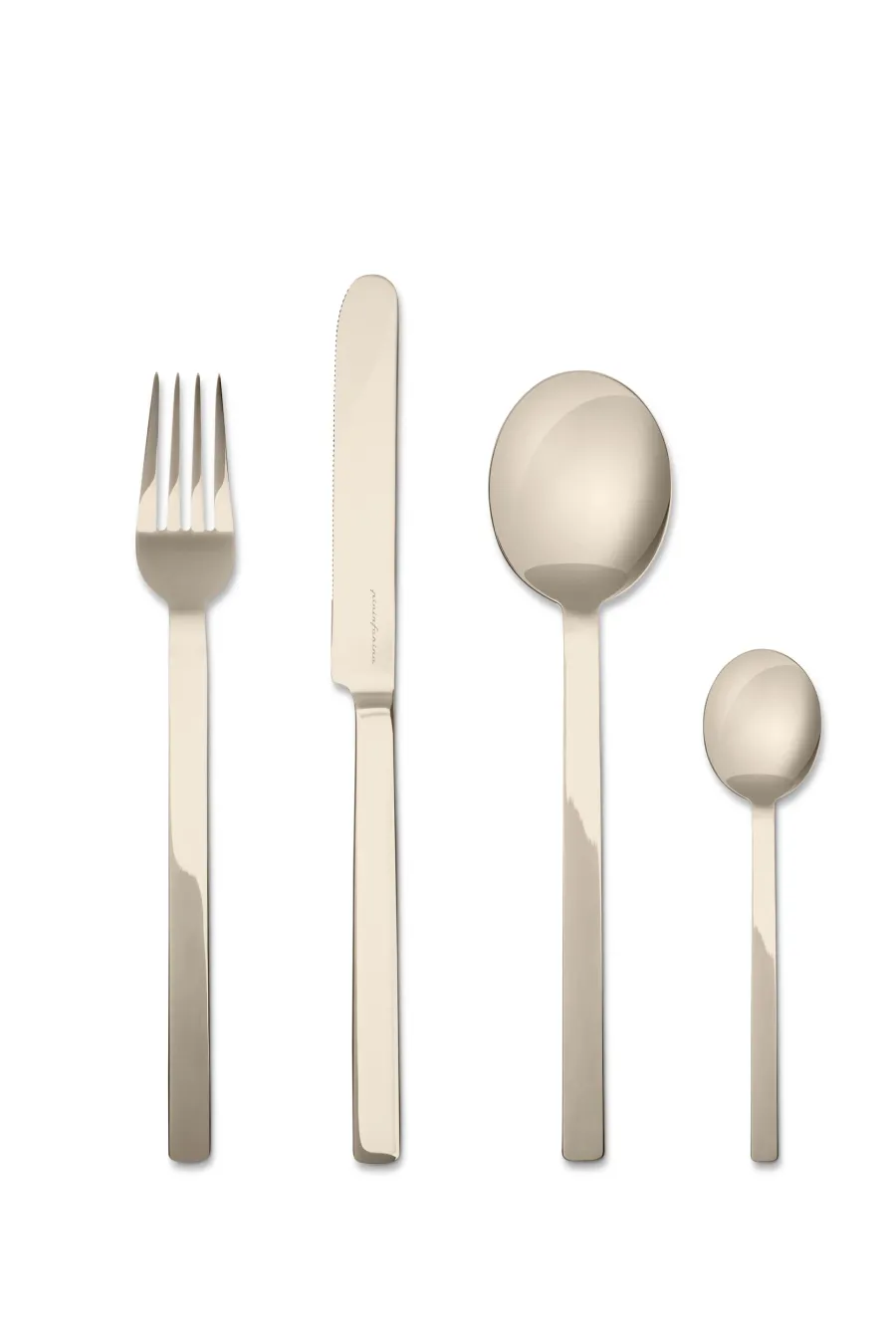 obrazek 3 Designerski włoski 4-elementowy zestaw sztućców Stile Champagne
