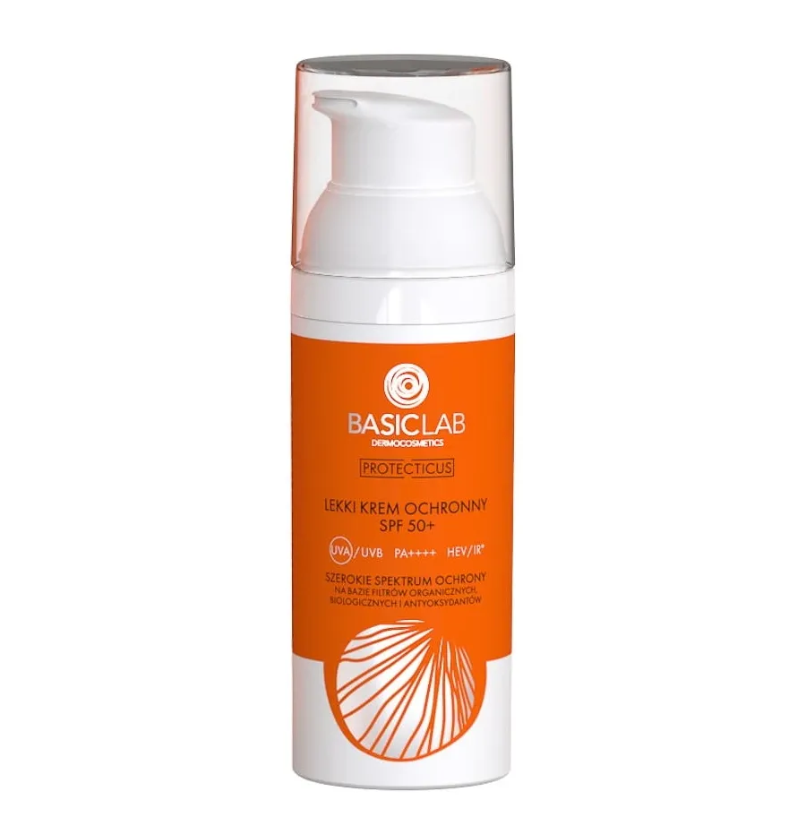 obrazek 1 BasicLab Protecticus Lekki krem ochronny SPF50+ 50 ml Basiclab Dermocosmetics