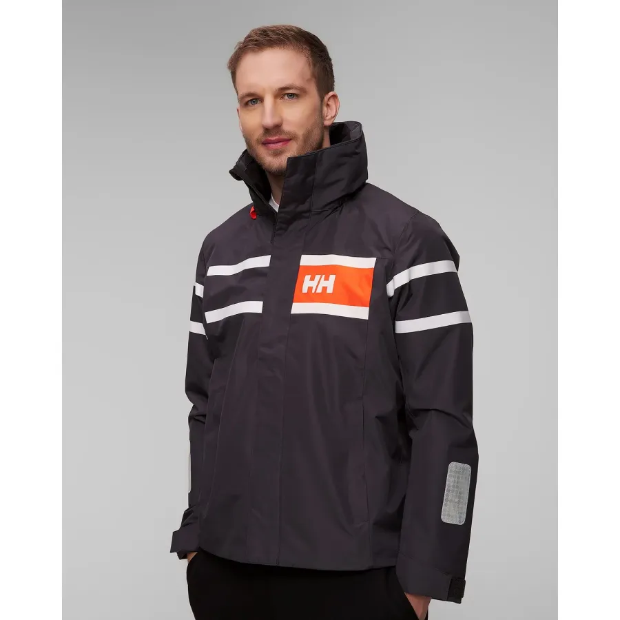 obrazek 1 Szara Kurtka żeglarska Męska Helly Hansen Salt Inshore Jacket
