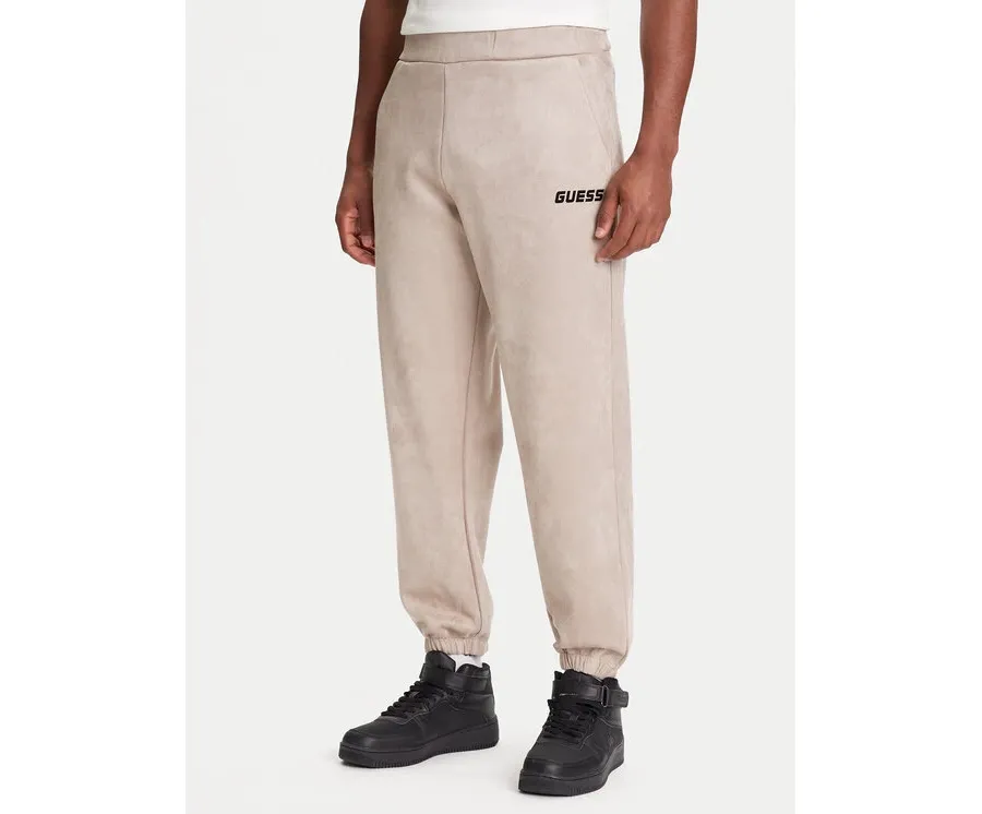 obrazek 1 Guess Spodnie dresowe Z5YB03 KCJY2 Beżowy Regular Fit