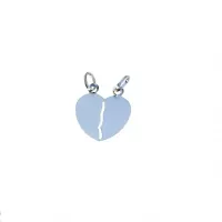 Zdjęcie Złote włoskie serce łamane o wymiarach 20x18mm.