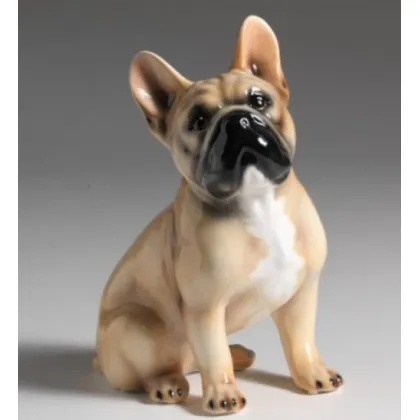 Zdjęcie Ceramiczna figura Buldoga Francuskiego - idealna dekoracja do salonu - Il Gattopardo