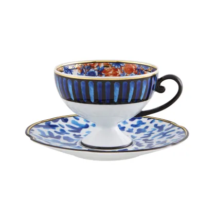 Picture A unique porcelain tea cup and saucer from the Cannaregio collection inspired by Venice - Vista Alegre