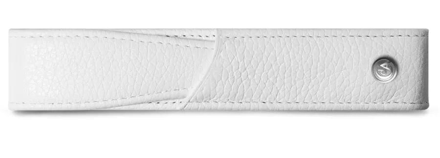 picture 1 Les couleurs du Leman Blanc Leather 1 Pen Holder