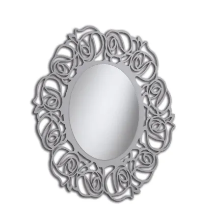 Zdjęcie Perforowane, owalne lustro w wyjątkowej ramie - Zanini