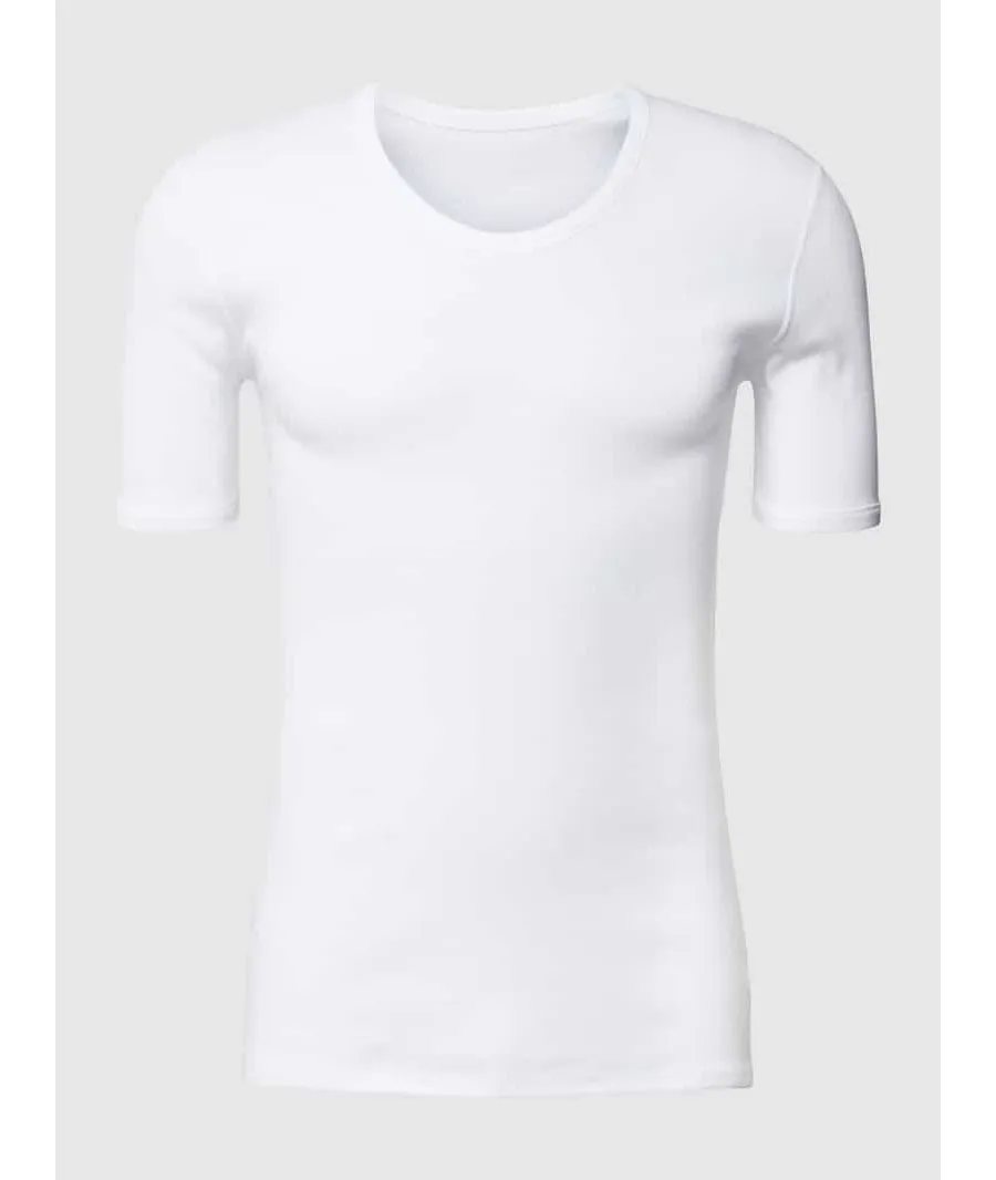 obrazek 1 T-shirt z prążkowanym okrągłym dekoltem