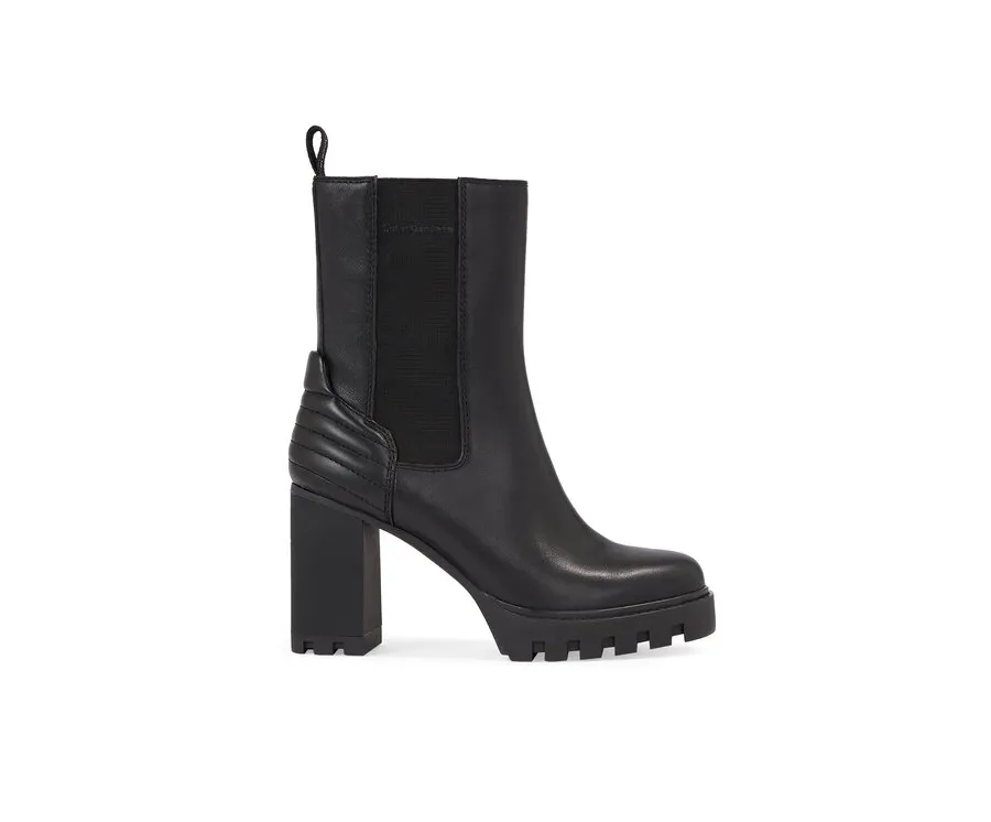 obrazek 1 Calvin Klein Jeans Botki Platform Chelsea Lth Wn YW0YW01140 Czarny