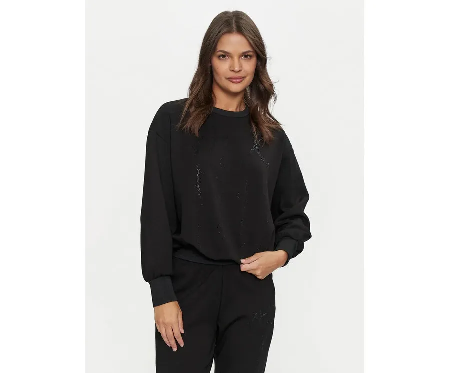 obrazek 1 Armani Exchange Bluza 6DYM83 YJEZZ 1200 Czarny Loose Fit