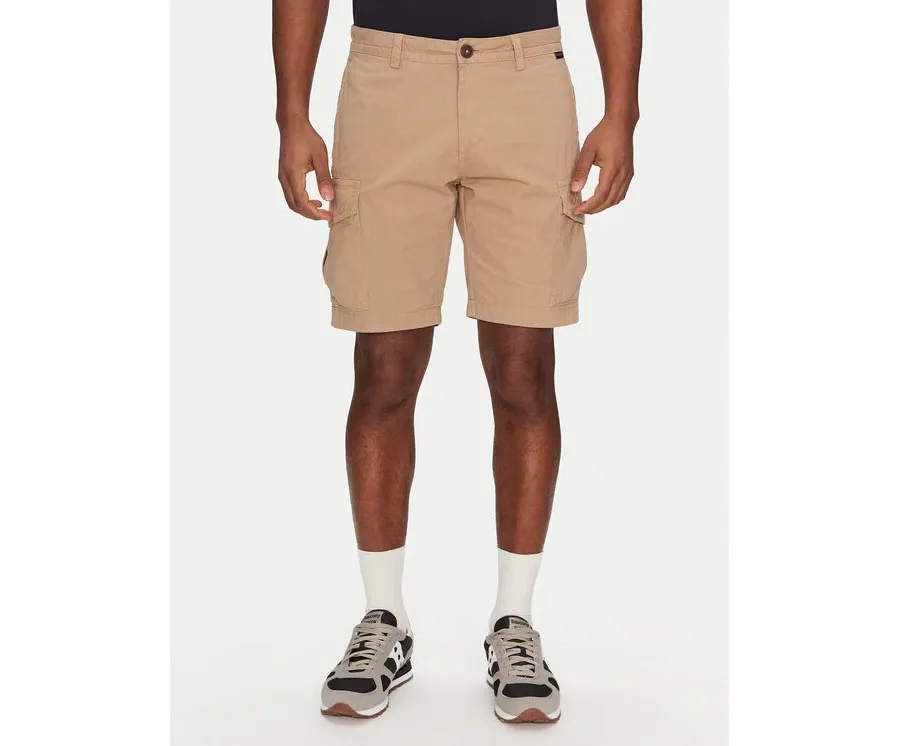 obrazek 1 Napapijri Szorty materiałowe N-Deline NP0A4HOT Beżowy Regular Fit