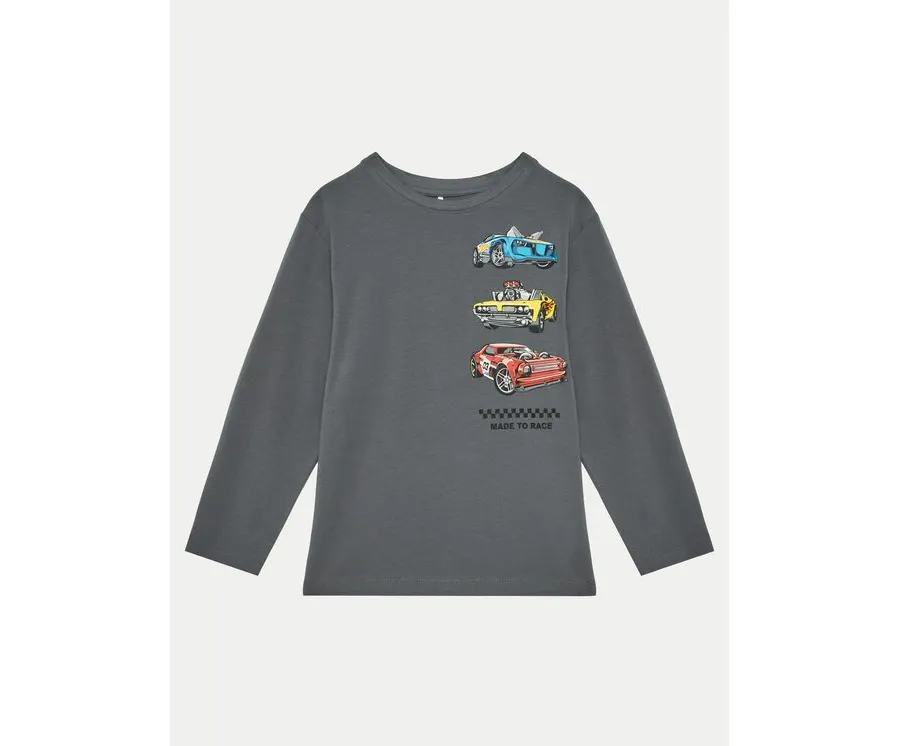 obrazek 1 NAME IT Bluzka 13238369 Szary Regular Fit