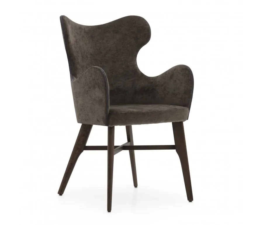 obrazek 1 Brązowy designerski fotel w stylu nowoczesnym - Sevensedie