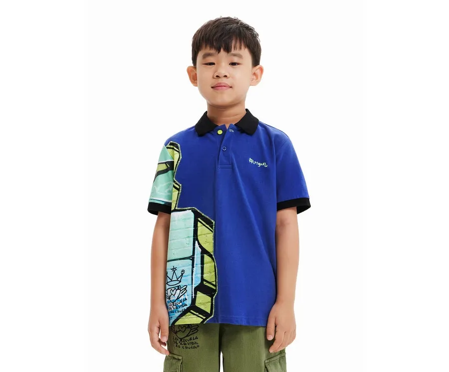 obrazek 1 Desigual Polo 23SBLK02 Granatowy Regular Fit