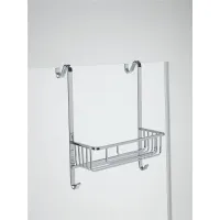 Picture Stylish shower shelf with two additional hooks - Stilhaus
