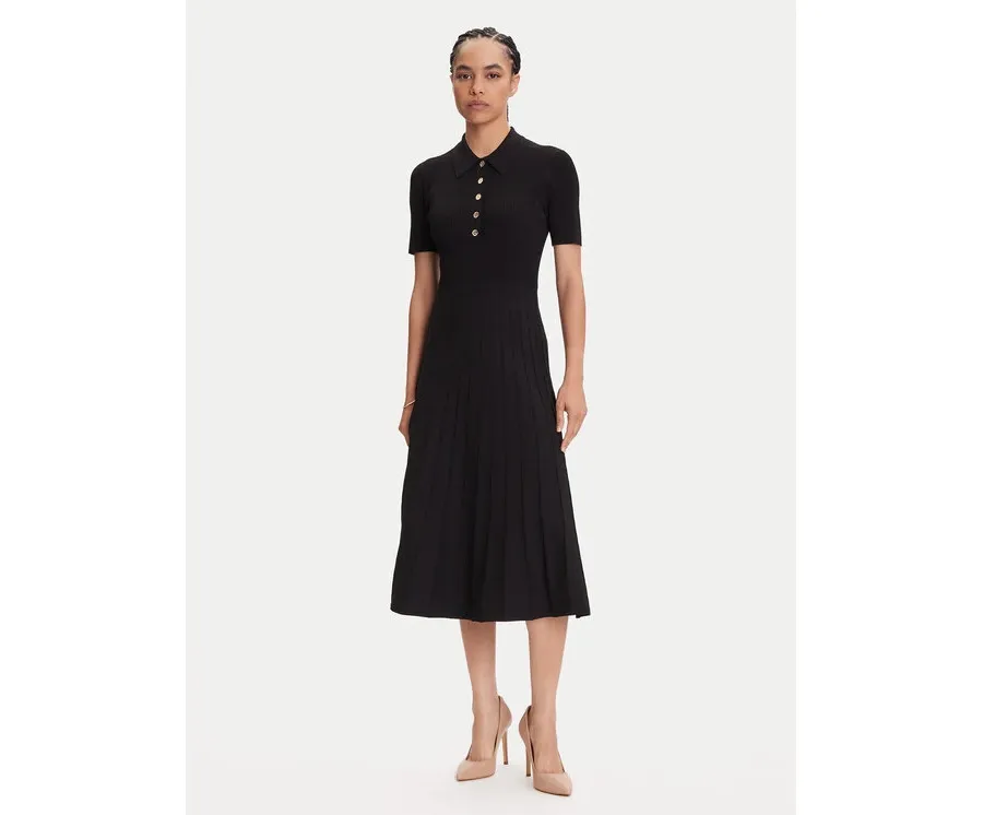 obrazek 1 MICHAEL Michael Kors Sukienka dzianinowa MT5834F33D Czarny Regular Fit