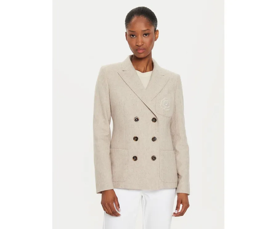 obrazek 1 Marella Marynarka Romagna 2423046044 Beżowy Slim Fit
