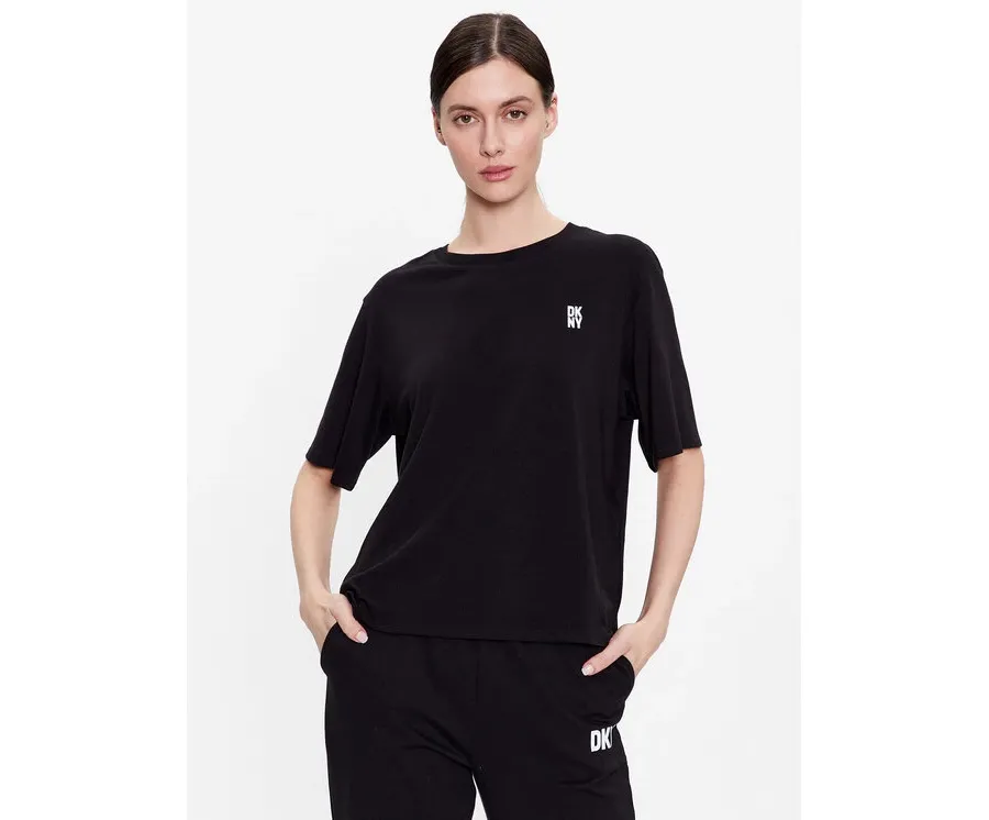 obrazek 1 DKNY Koszulka piżamowa YI2422635 Czarny Loose Fit