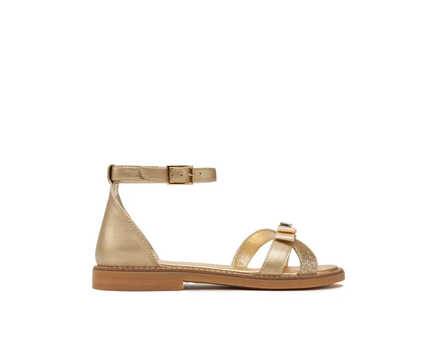 obrazek 1 Tommy Hilfiger Sandały Sandal T4A2-33943-0572 S Złoty