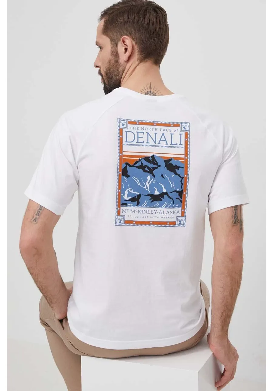 obrazek 1 The North Face t-shirt bawełniany męski kolor biały z nadrukiem NF0A87NUFN41