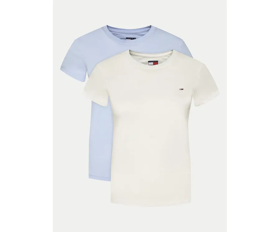 obrazek 1 Tommy Jeans Komplet 2 t-shirtów DW0DW21366 Kolorowy Slim Fit