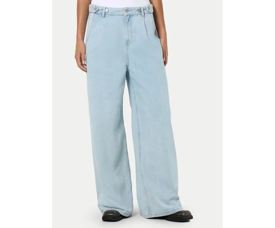 obrazek 1 Noisy May Jeansy 27033285 Niebieski Wide Leg