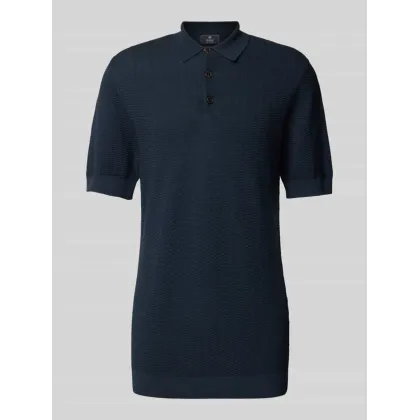 Zdjęcie Koszulka polo o kroju slim fit z fakturowanym wzorem