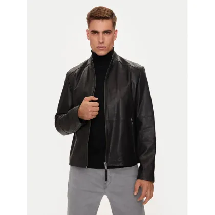 Zdjęcie Hugo Kurtka skórzana Lokis-3 50516869 Czarny Slim Fit HUGO