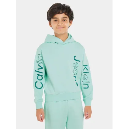 Zdjęcie Calvin Klein Jeans Bluza Maxi Inst Logo IB0IB02040 Niebieski Relaxed Fit