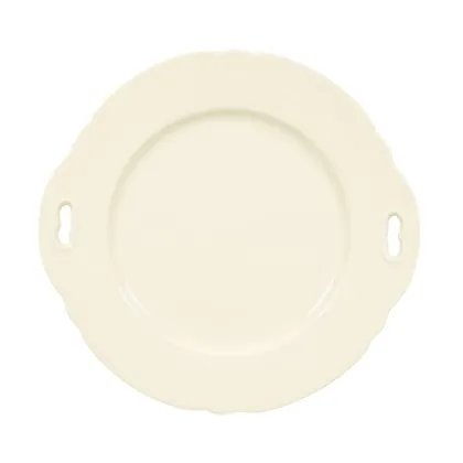Zdjęcie Porcelanowy okrągły talerz do ciasta z rączkami - Seltmann Weiden