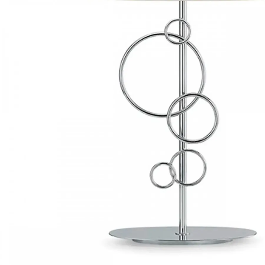 obrazek 3 Duża lampa stołowa z chromowanego mosiądzu H.80xL.49xP.22 cm