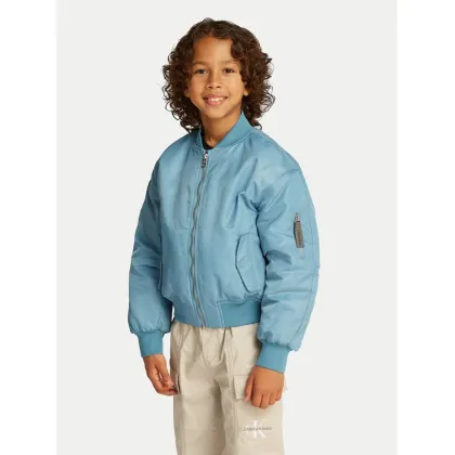 Zdjęcie Calvin Klein Jeans Kurtka bomber IB0IB02254 Niebieski Regular Fit