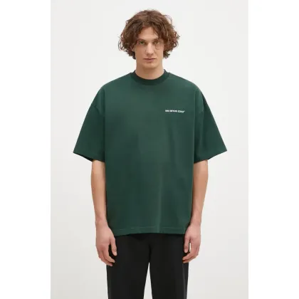 Zdjęcie MKI MIYUKI ZOKU t-shirt bawełniany Uniform męski kolor zielony z nadrukiem UNIFORM.TSHIRT