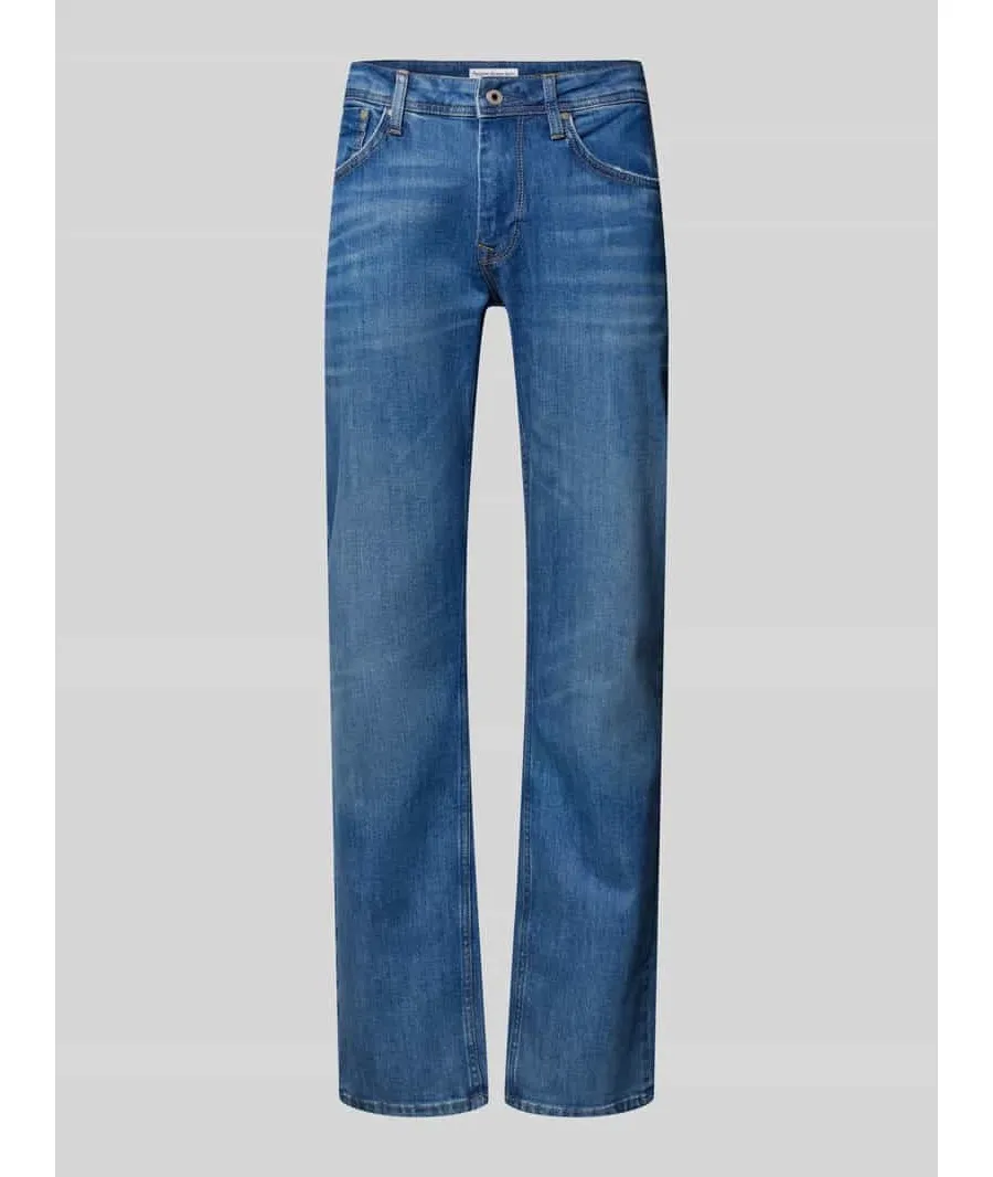 obrazek 1 Jeansy o kroju regular fit z 5 kieszeniami model ‘Cash’