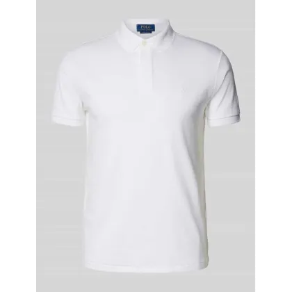 Zdjęcie Koszulka polo o kroju custom slim fit z wyhaftowanym logo model ‘INTERLOCK’