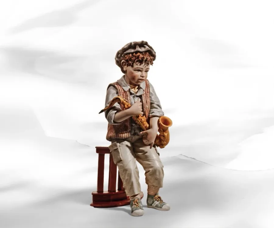 obrazek 1 Porcelanowa figurka saksofonisty - Sibania