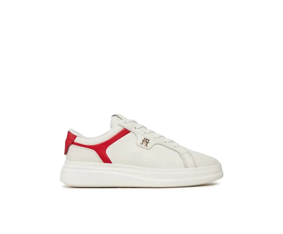 obrazek 1 Tommy Hilfiger Sneakersy Pointy Court Sneaker FW0FW07460 Écru
