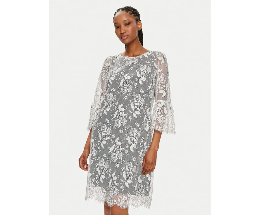 obrazek 1 Bruuns Bazaar Sukienka koktajlowa Majah BBW3837 Écru Regular Fit