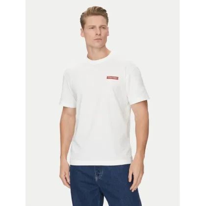 Zdjęcie Calvin Klein T-Shirt Overlay Print K10K114158 Biały Regular Fit