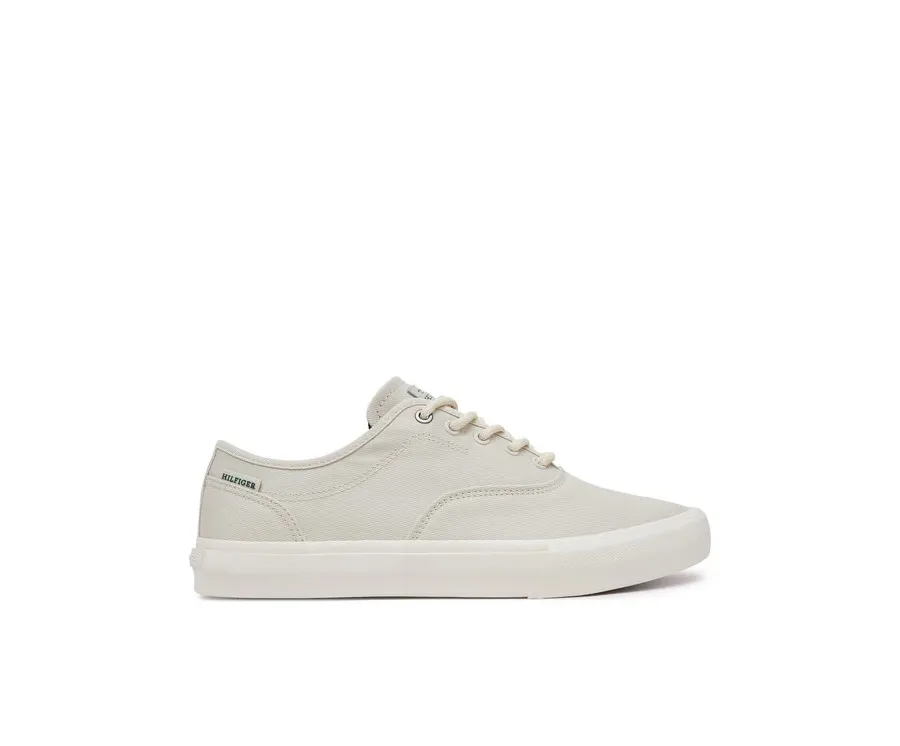 obrazek 1 Tommy Hilfiger Tenisówki Th Hi Vulc Low Oxford Twill FM0FM05400 Biały