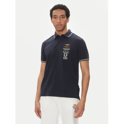 Zdjęcie Aeronautica Militare Polo 251PO1853P191 Granatowy Regular Fit