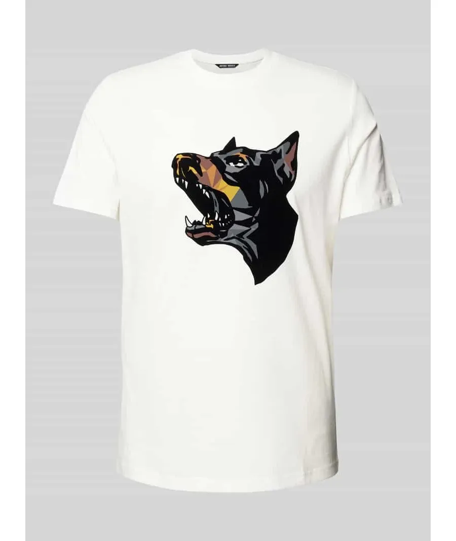 obrazek 1 T-shirt o kroju regular fit z okrągłym dekoltem